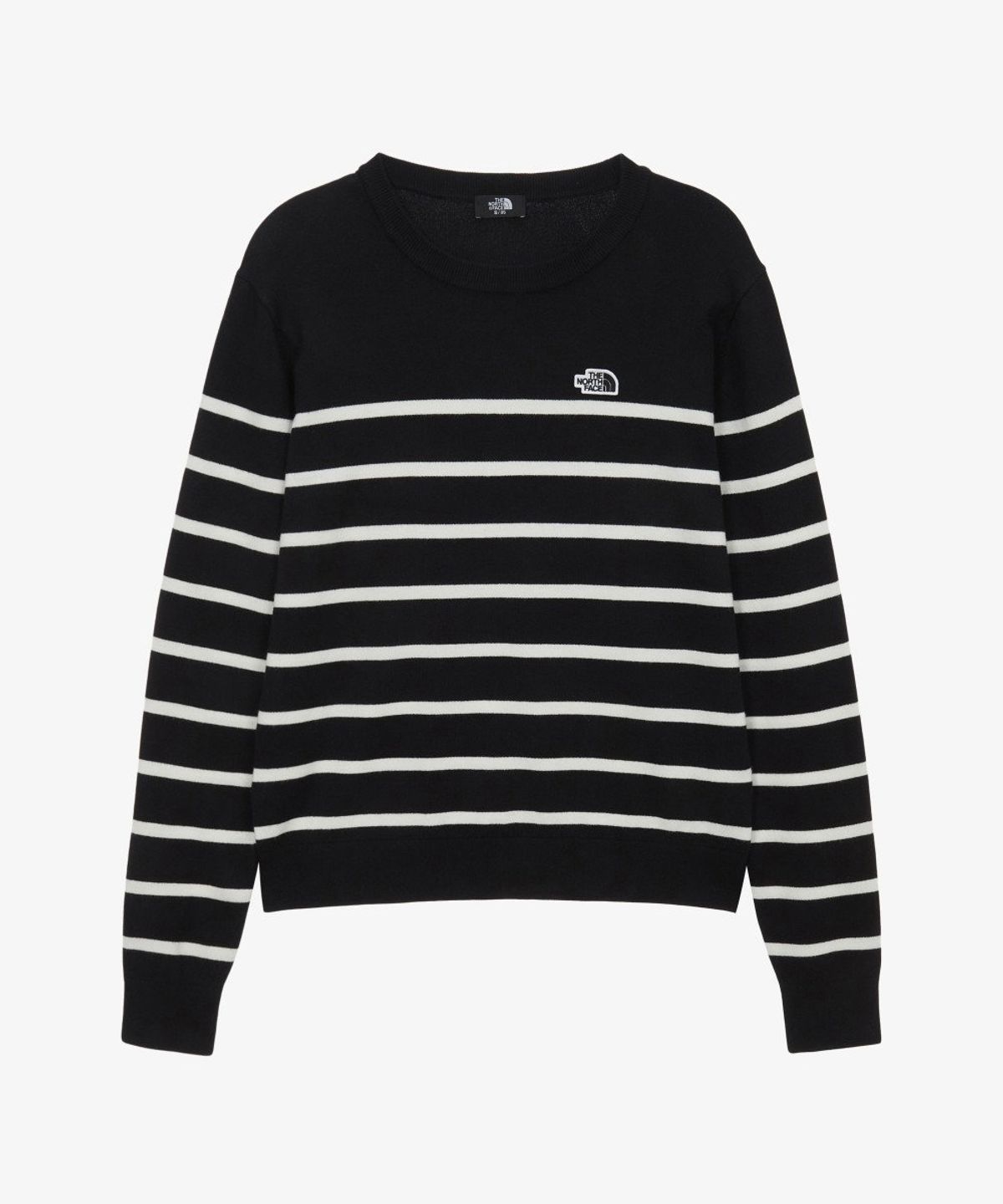 노스페이스(THE NORTH FACE) NT7AR90A 여성 보르가 스트라이프 스웨터 BLACK