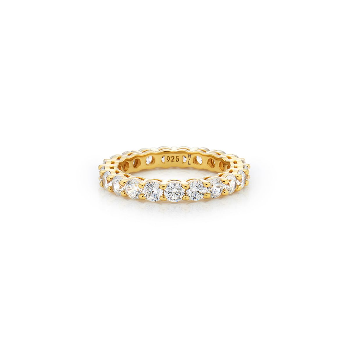 이에르로르(HYERES LOR) 에센스 실버(Y) 클래식 테니스 반지 3.0mm 화이트 HL4R42411Y9
