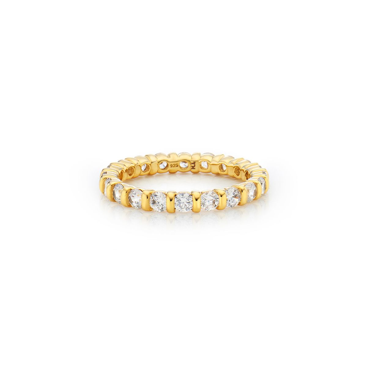 이에르로르(HYERES LOR) 에센스 실버(Y) 모던 테니스 반지 2.5mm 화이트 HL4R42408Y9