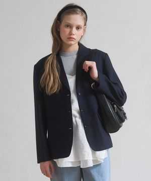 A WOOL TAILORING JACKET_NAVY