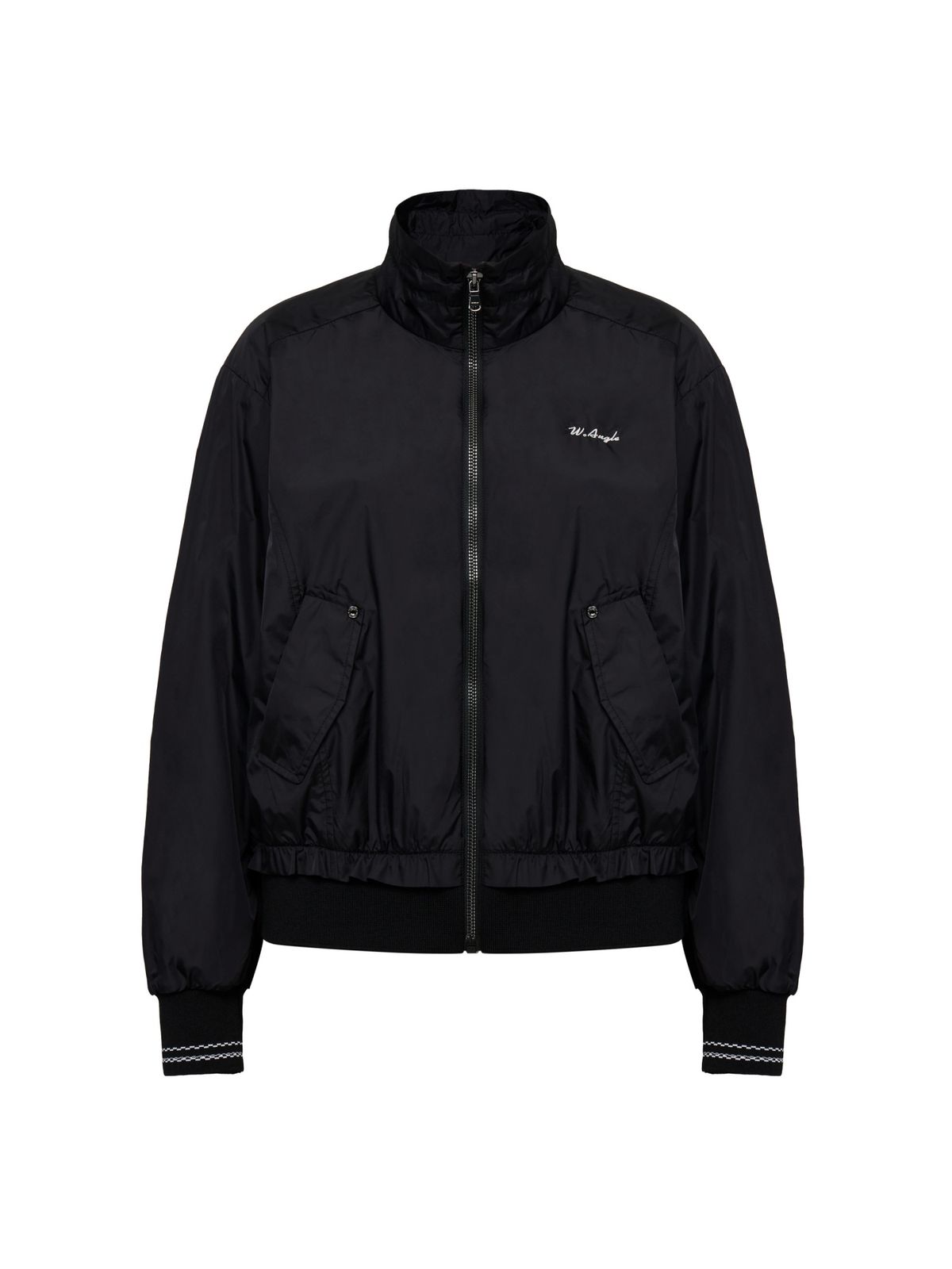 와이드앵글(WIDEANGLE) CO 아트웍 블루종 자켓 L_Black