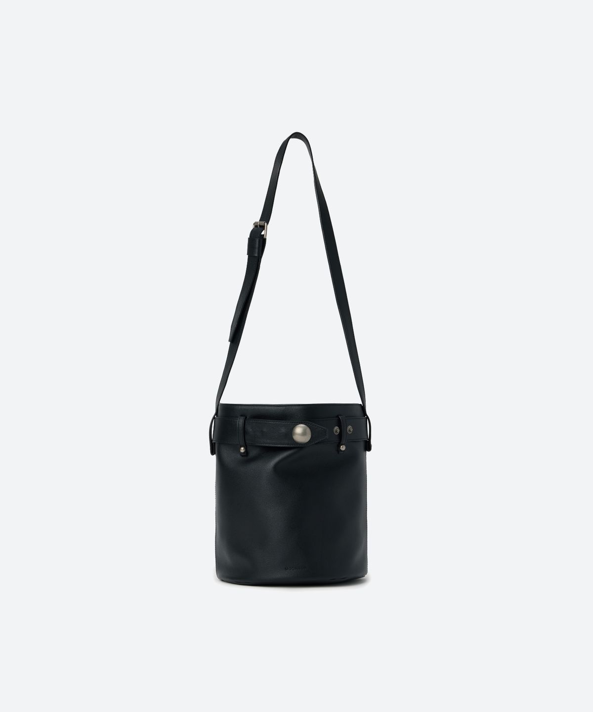 문선 아카이브(MOONSUN ARCHIVE) Bold Stud Belt Bucket Bag / BLACK