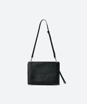 2-Way Twin Leather Bag / BLACK