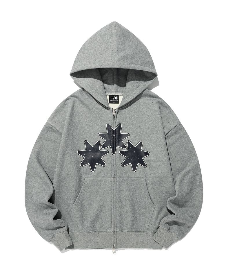 RELIGIOUS SYMBOLS HOODIE ZIP UP_GREY(NG2GSUM480A)