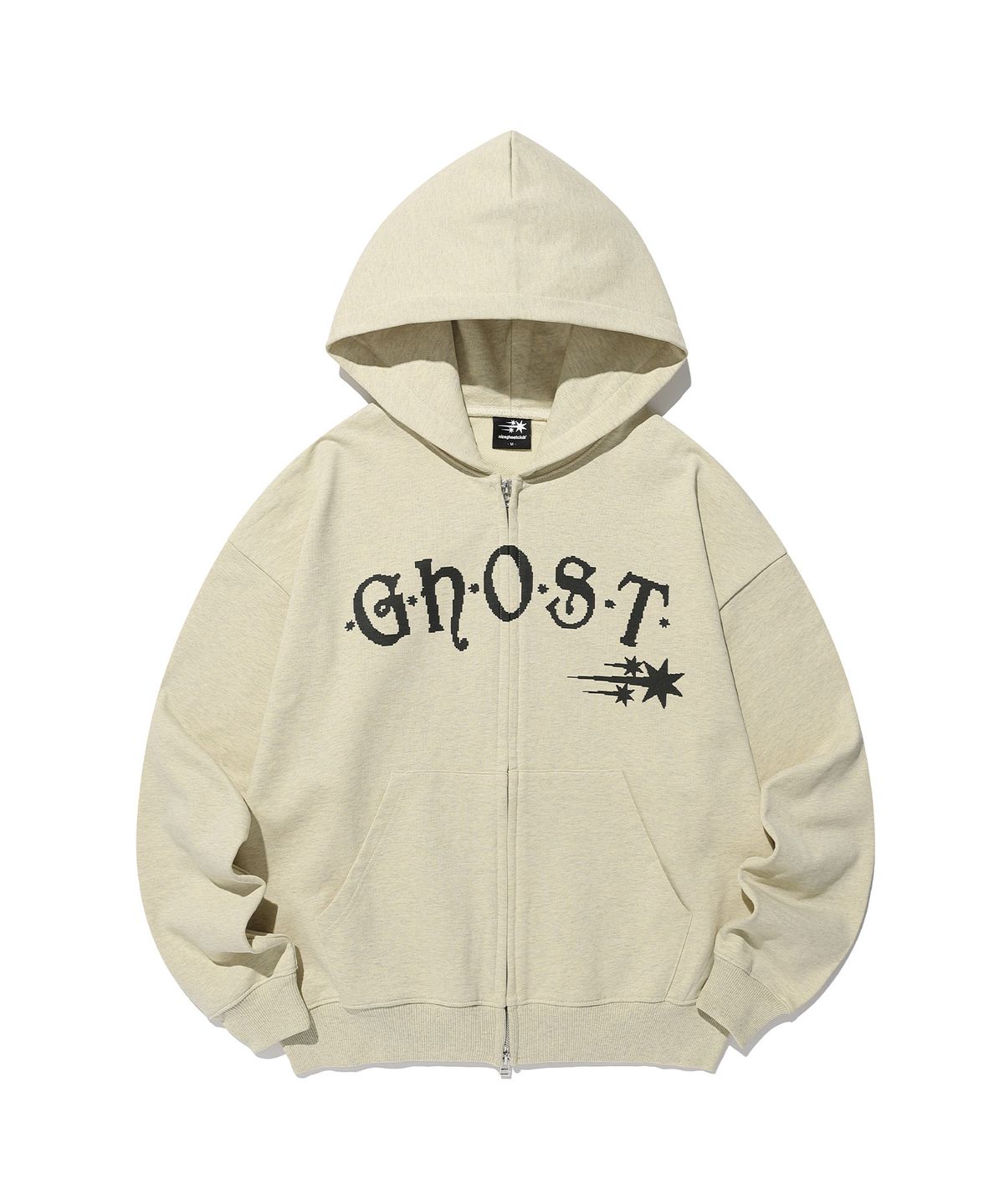 나이스고스트클럽(NICEGHOSTCLUB) GHOST BITMAP HOODIE ZIP UP_YELLOW(NG2GSUM482A)