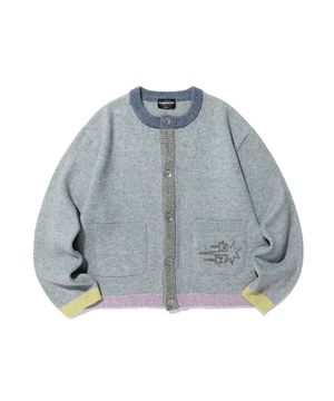 COLOR BLOCK KNIT CARDIGAN_BLUE(NG2GSUK680A)