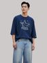 스타셀렉션 WITH STAR 7부 티셔츠(NAVY)