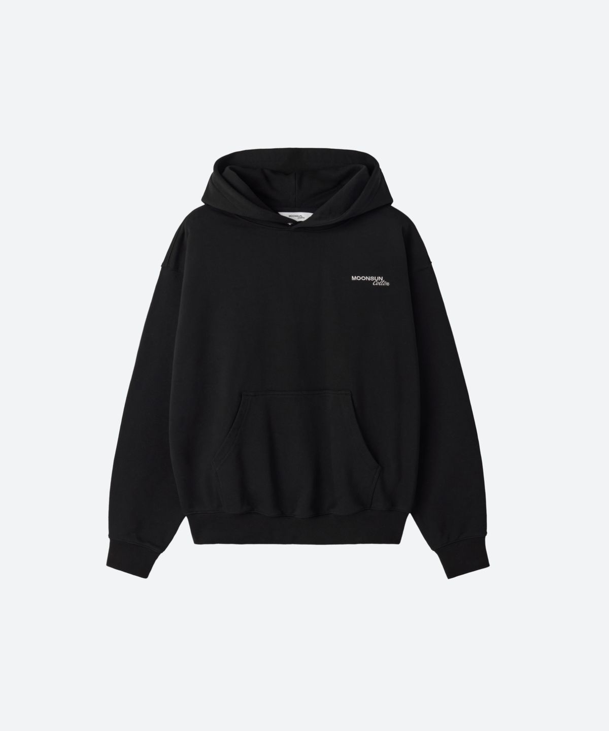 문선(MOONSUN) M.C UNISEX, Logo Basic Hoodie / BLACK