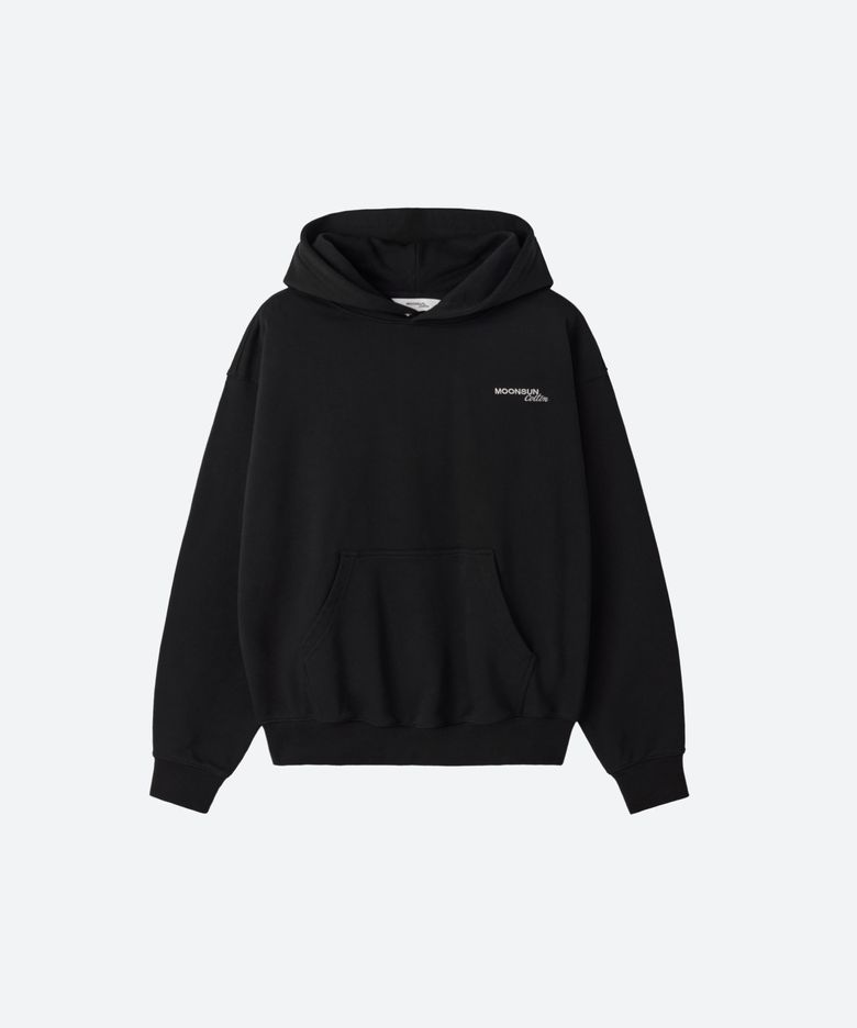 M.C UNISEX, Logo Basic Hoodie / BLACK