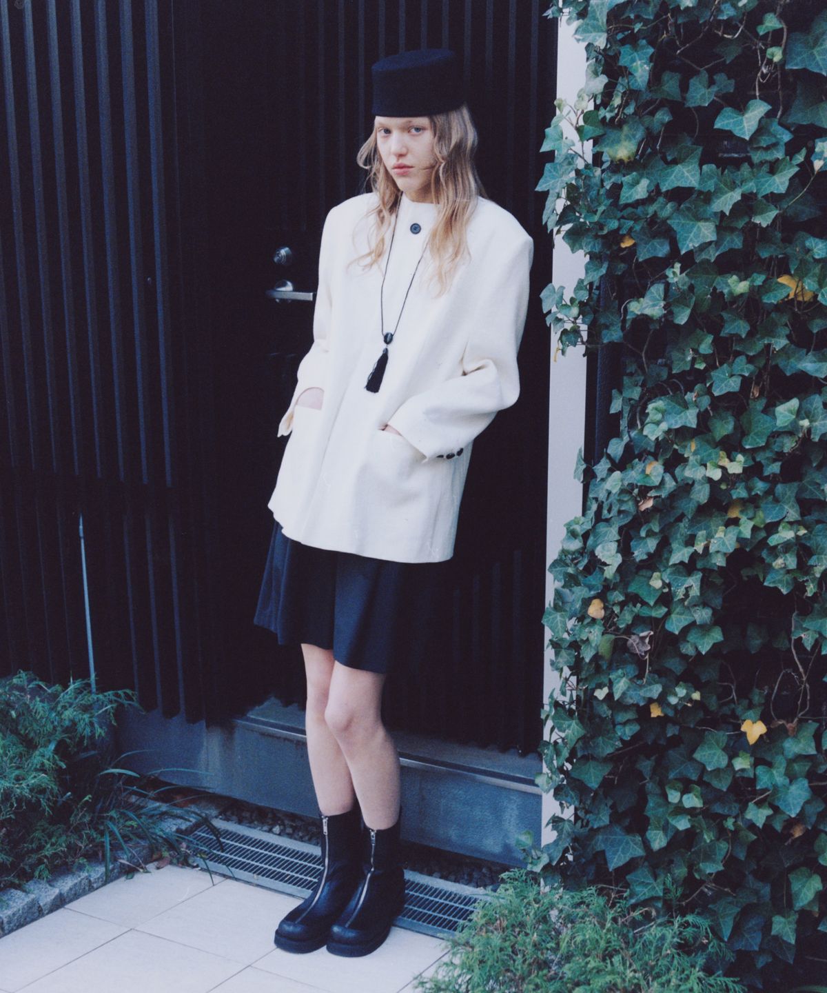 문선 아카이브(MOONSUN ARCHIVE) UNISEX, Oriental Linen Tailored Jacket / IVORY