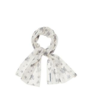 RAW INK SHEER MUFFLER, BEIGE