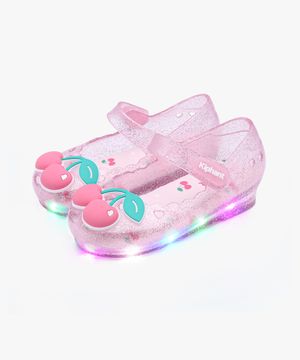LED 체리팝 라이팅 유아 여아 젤리슈즈