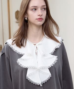 빈티지 러플 카라