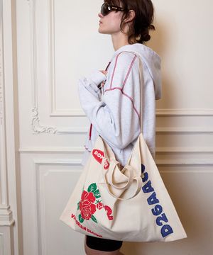 로즈 에코백_아이보리