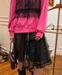 로코코 레이어드 스커트_블랙