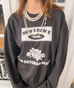 도트 빅토리안 탑_차콜