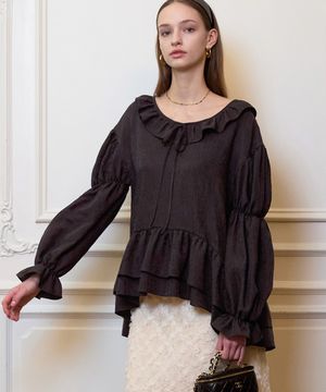 줄리엣 블라우스_블랙