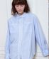 스트라이프 레이스 셔츠_블루