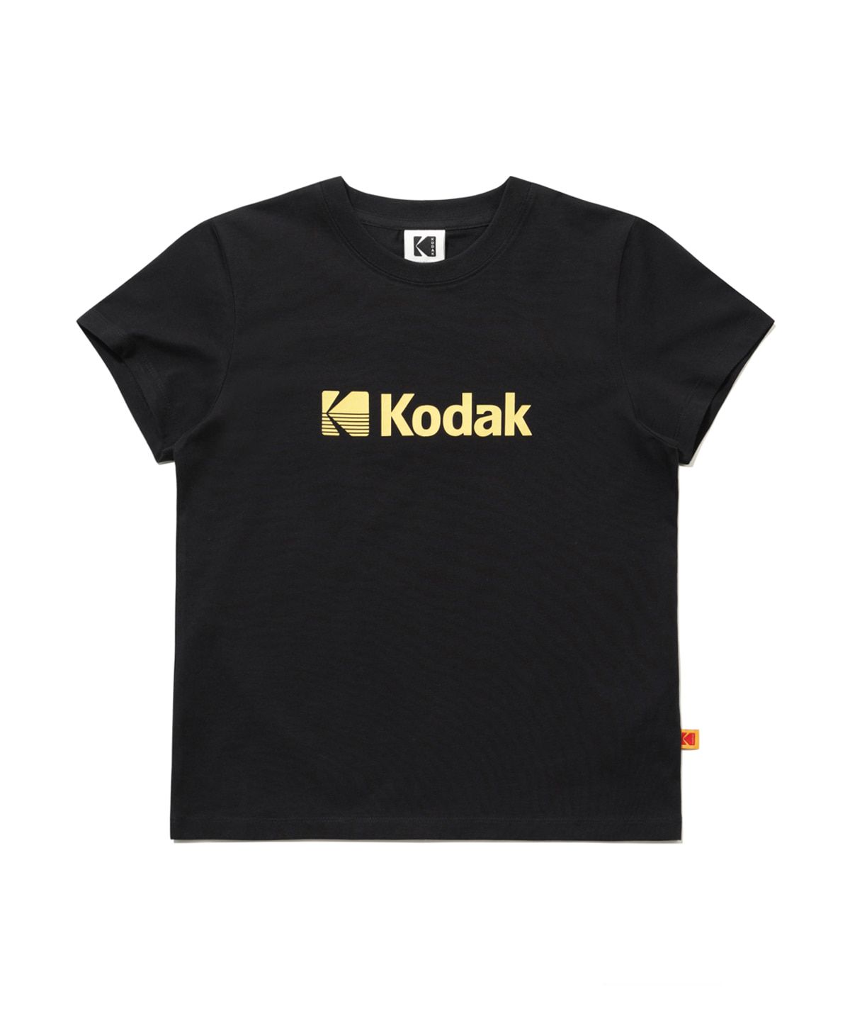 코닥(KODAK) 에센셜 빅로고 아스킨 반팔 티셔츠 우먼 BLACK