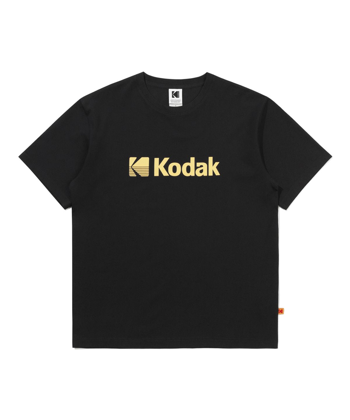 코닥(KODAK) 에센셜 빅로고 아스킨 반팔 티셔츠 BLACK
