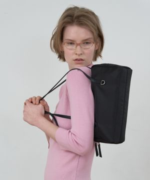 NYLON SQUARE BAG_BLACK