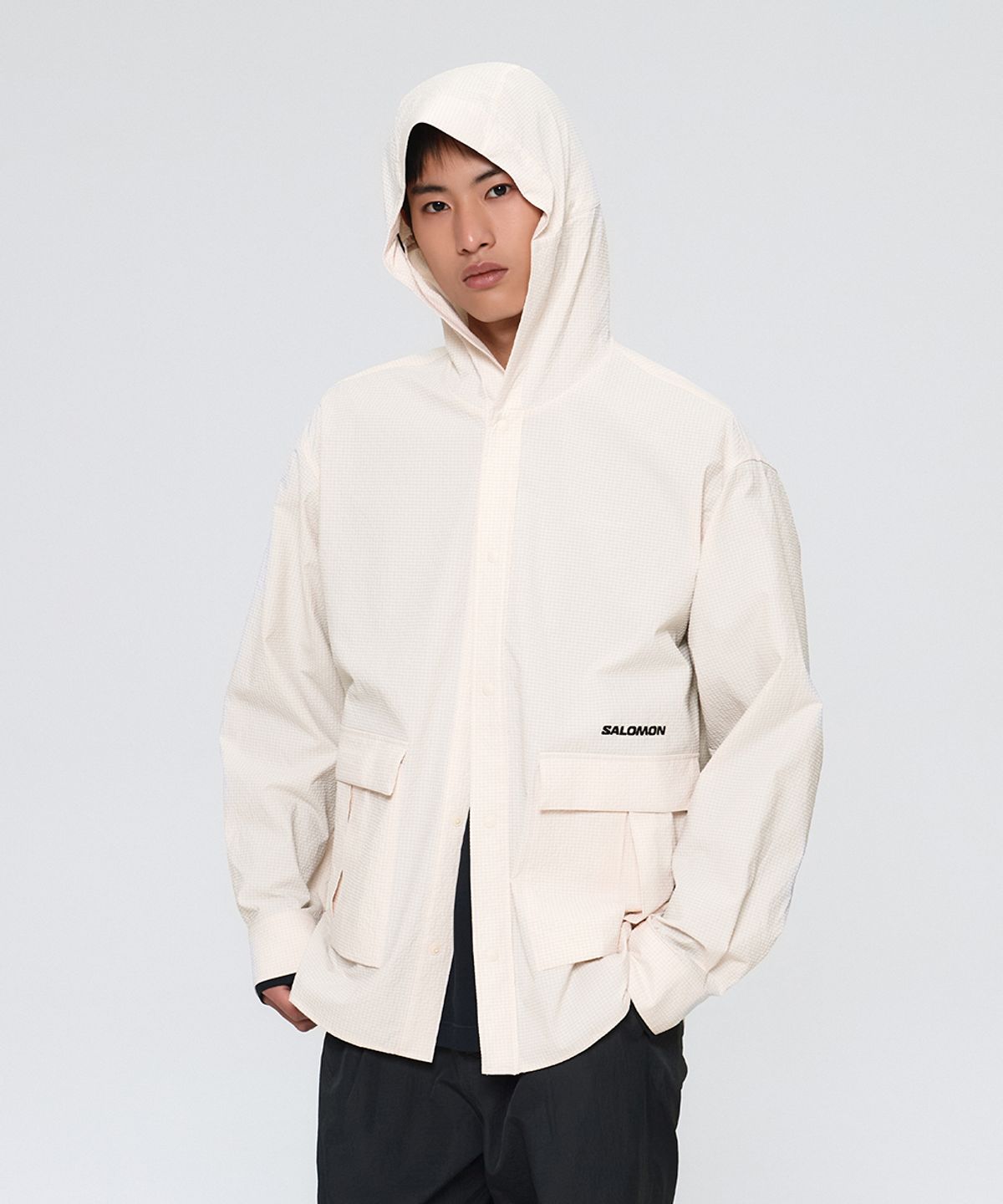 살로몬(SALOMON) 모핑 후드 셔츠 자켓_LD0038400
