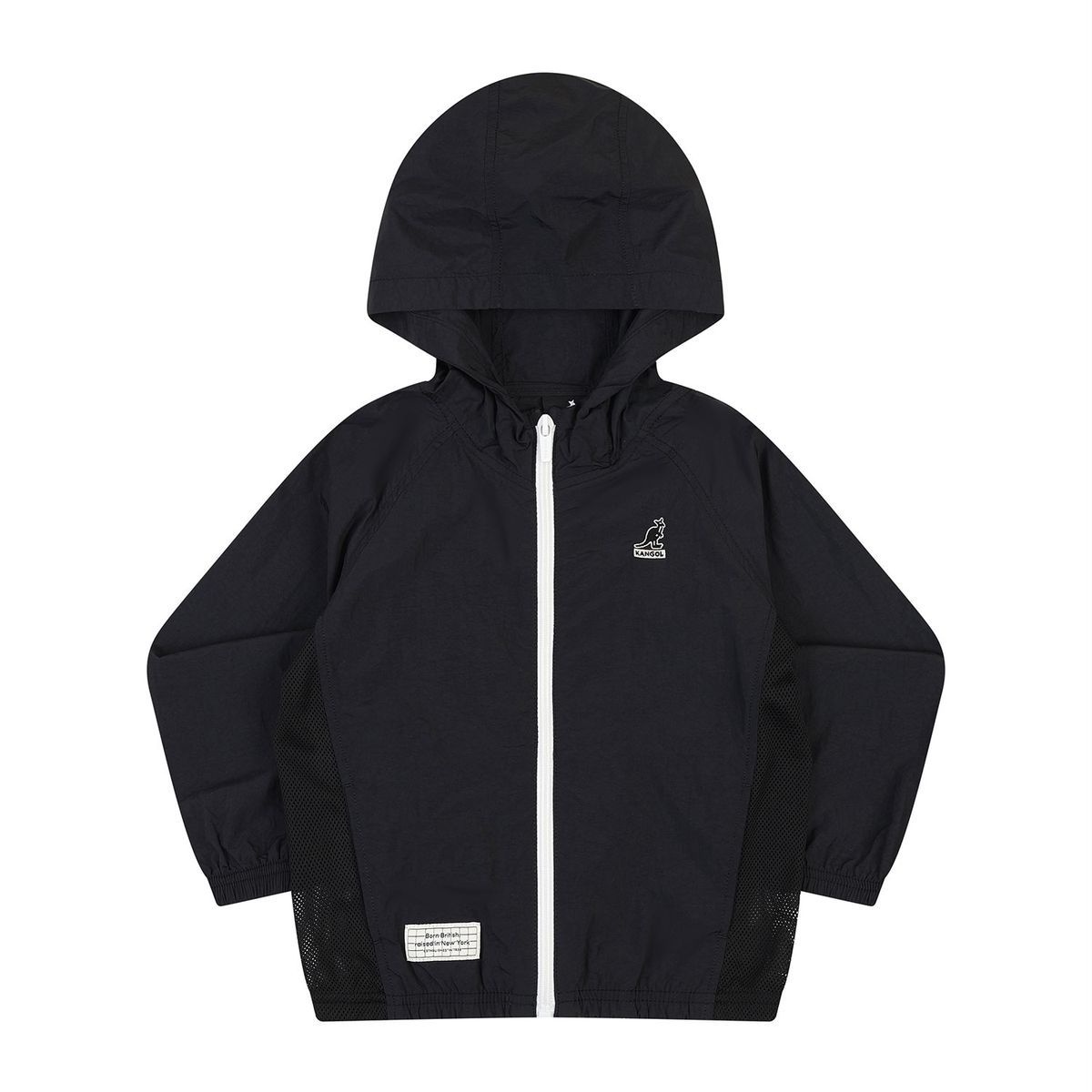 캉골키즈(KANGOL KIDS) 라이트 웨이트 메쉬 믹스 윈드브레이커 SA 0212 블랙