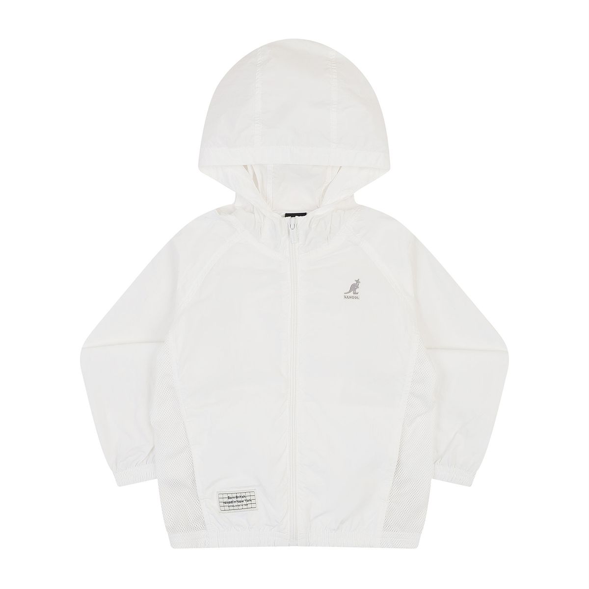 캉골키즈(KANGOL KIDS) 라이트 웨이트 메쉬 믹스 윈드브레이커 SA 0212 화이트