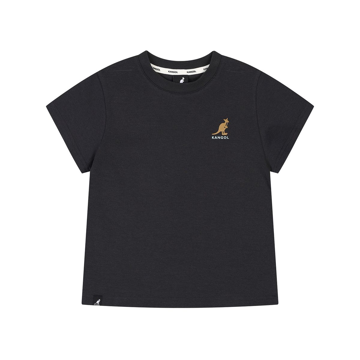 캉골키즈(KANGOL KIDS) 백 넘버 그래픽 티셔츠 SA 0214 차콜