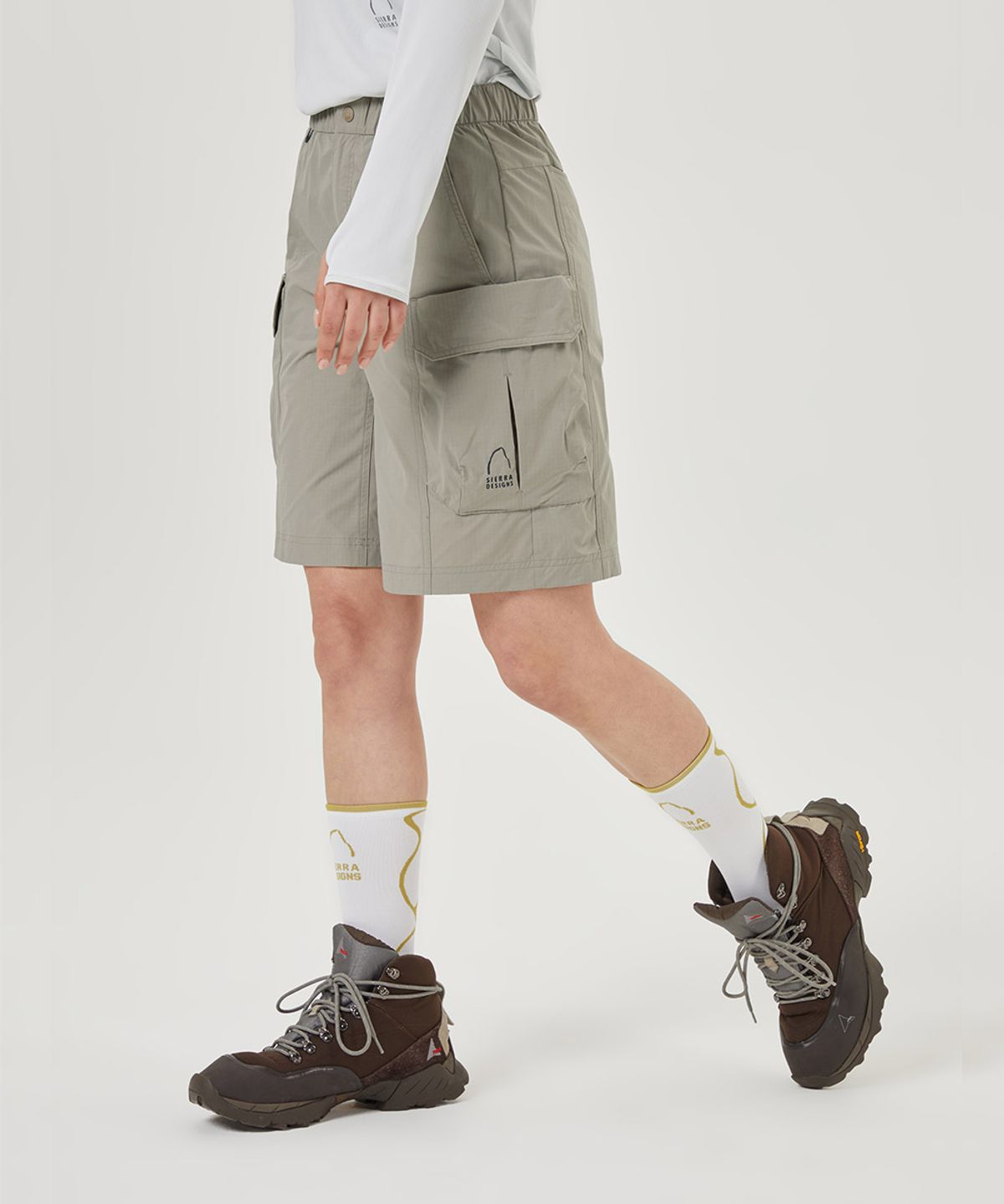 시에라디자인(SIERRA DESIGNS) 라몬트(LAMONT) 하이킹 카고 쇼츠 LIGHT BROWN