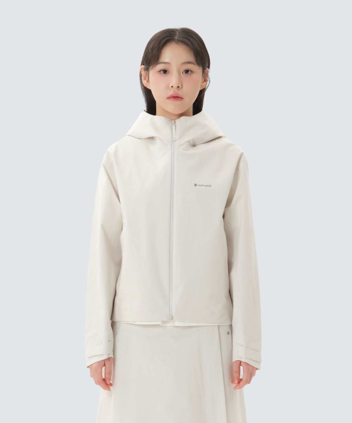 스노우피크 어패럴(SNOWPEAK APPAREL) 드라이피크 경량 3L 여성 방수 자켓 (S26ZWPJK07) Ivory