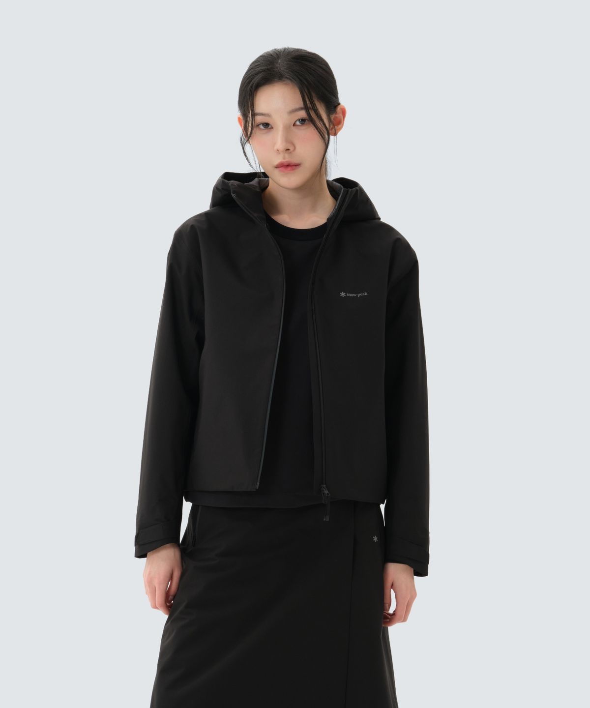 스노우피크 어패럴(SNOWPEAK APPAREL) 드라이피크 경량 3L 여성 방수 자켓 (S26ZWPJK07) Black