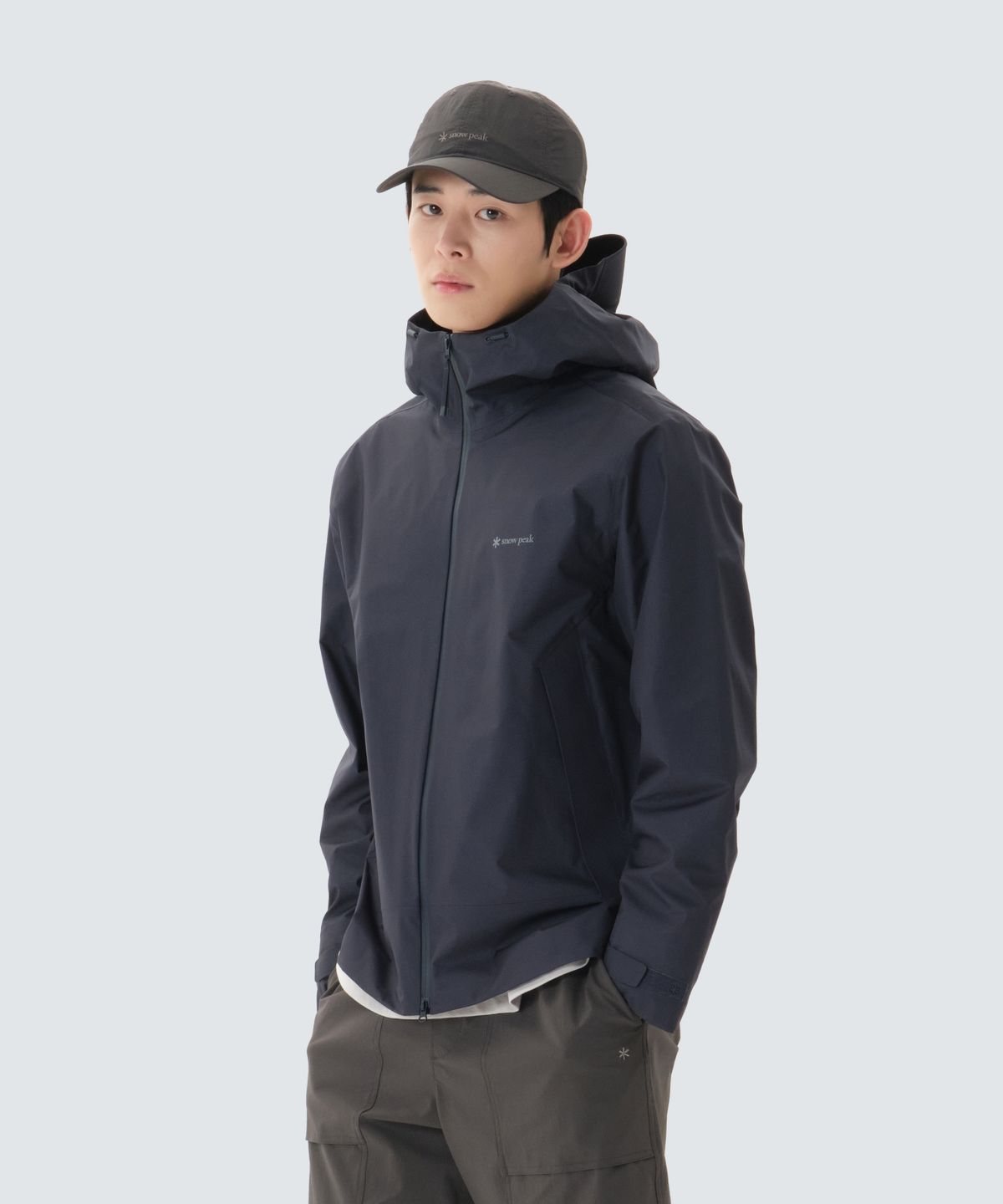 스노우피크 어패럴(SNOWPEAK APPAREL) 드라이피크 경량 3L 방수 자켓 (S26ZMPJK06) Vintage Blue
