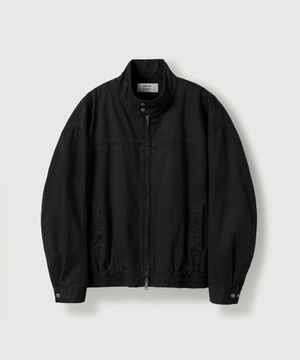 워시드 해링턴 자켓_Black