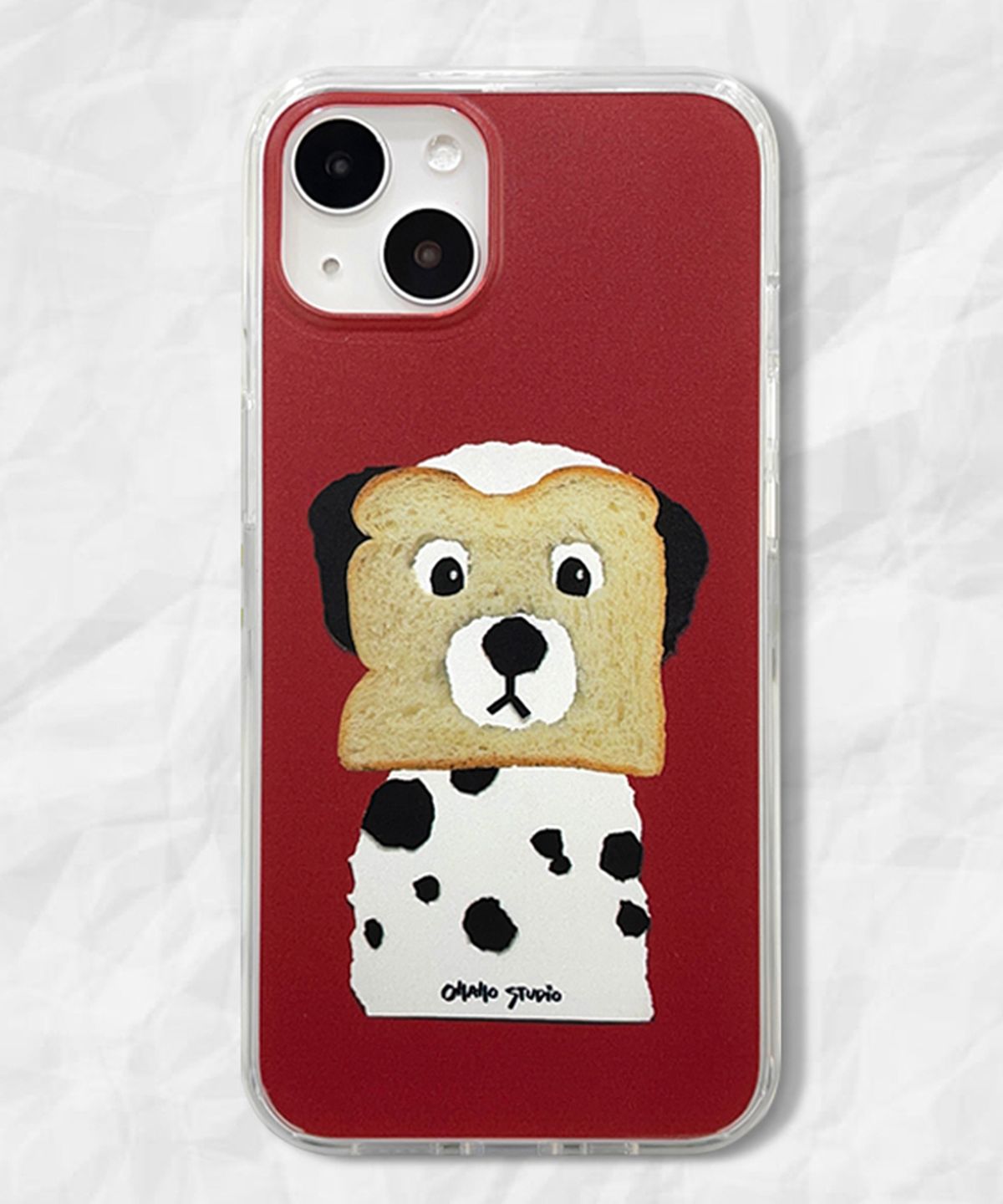 오하호 스튜디오(OHAHO STUDIO) Dalmatian Phone case (Red)_맥세이프&젤하드