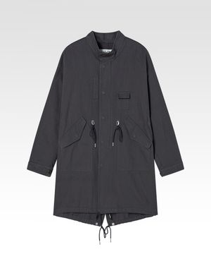 네오 피쉬테일 코트 차콜