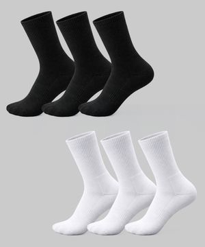 [3/6/9pack] 퍼포먼스 스포츠 삭스_블랙/화이트