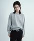 컷아웃 빈티지 스웨트셔츠 [멜란지 그레이]