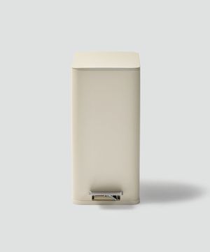 틈새 활용 무소음 페달 휴지통_10L 베이지