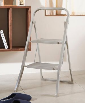 튼튼한 2단 접이식 사다리_그레이