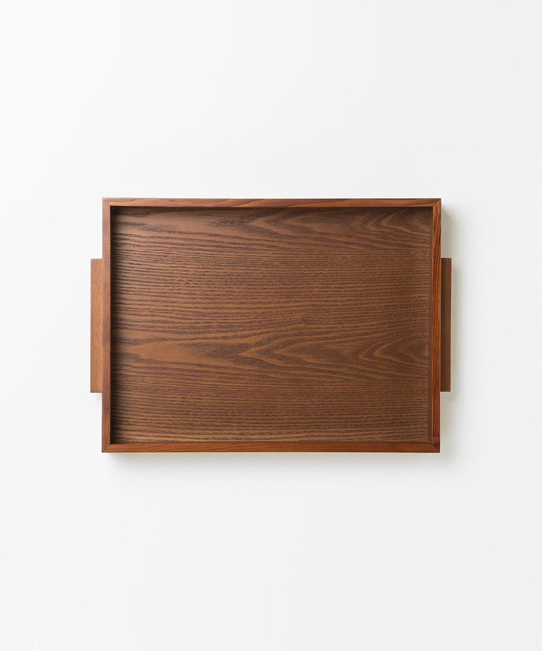 손잡이 우드 쟁반 대_40CM