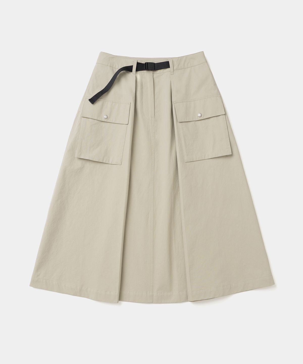 유니폼브릿지(UNIFORM BRIDGE) belted cargo skirt(womens) beige