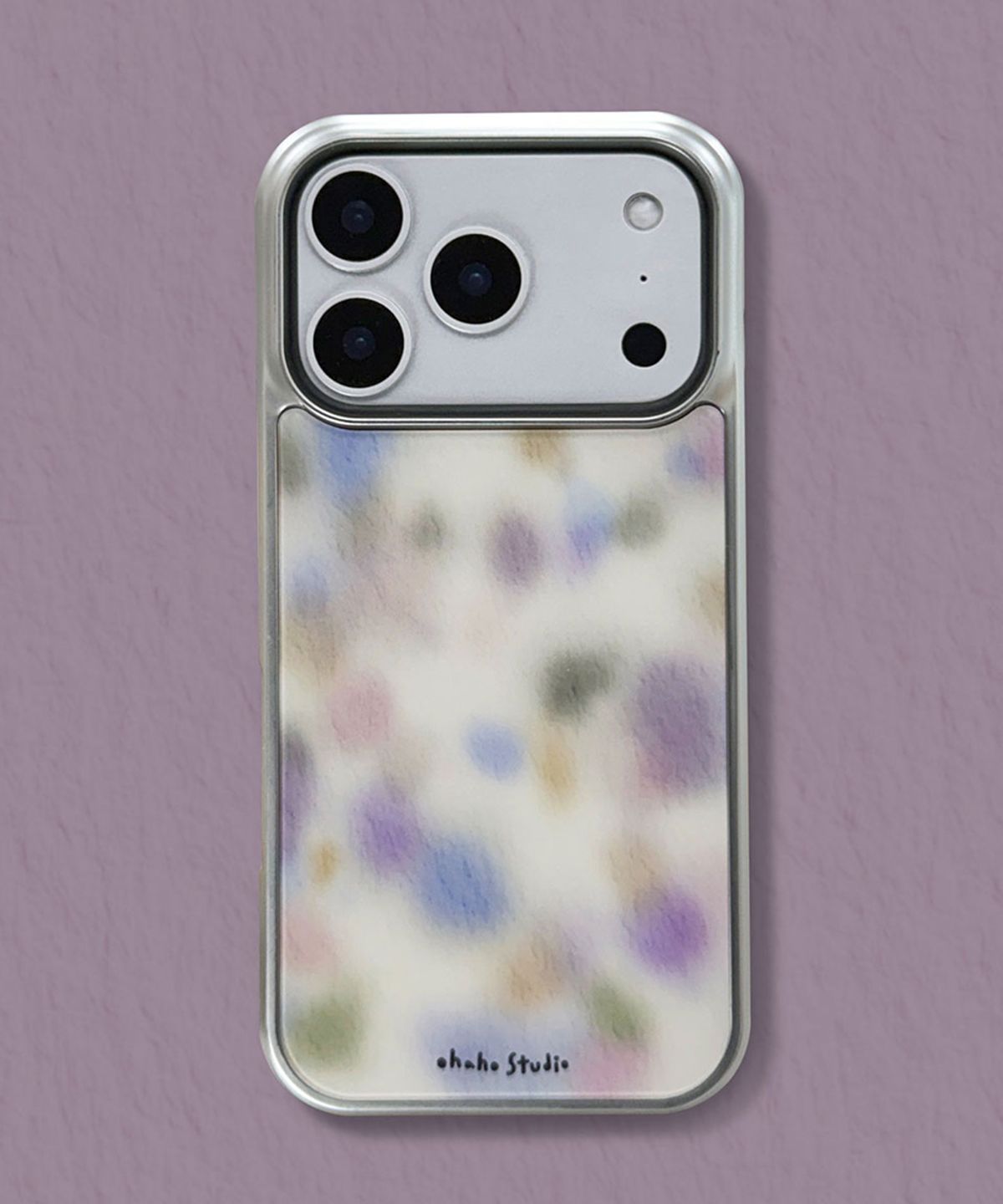 오하호 스튜디오(OHAHO STUDIO) Pastel Mellow Phone case_실버 (에폭시/글라스/맥세이프글라스)