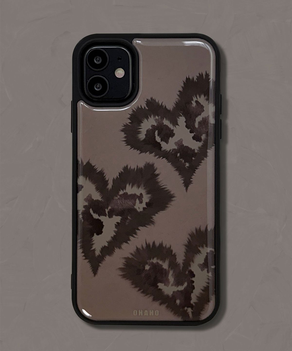 오하호 스튜디오(OHAHO STUDIO) Leopard Heart Phone case (에폭시/글라스/맥세이프글라스)