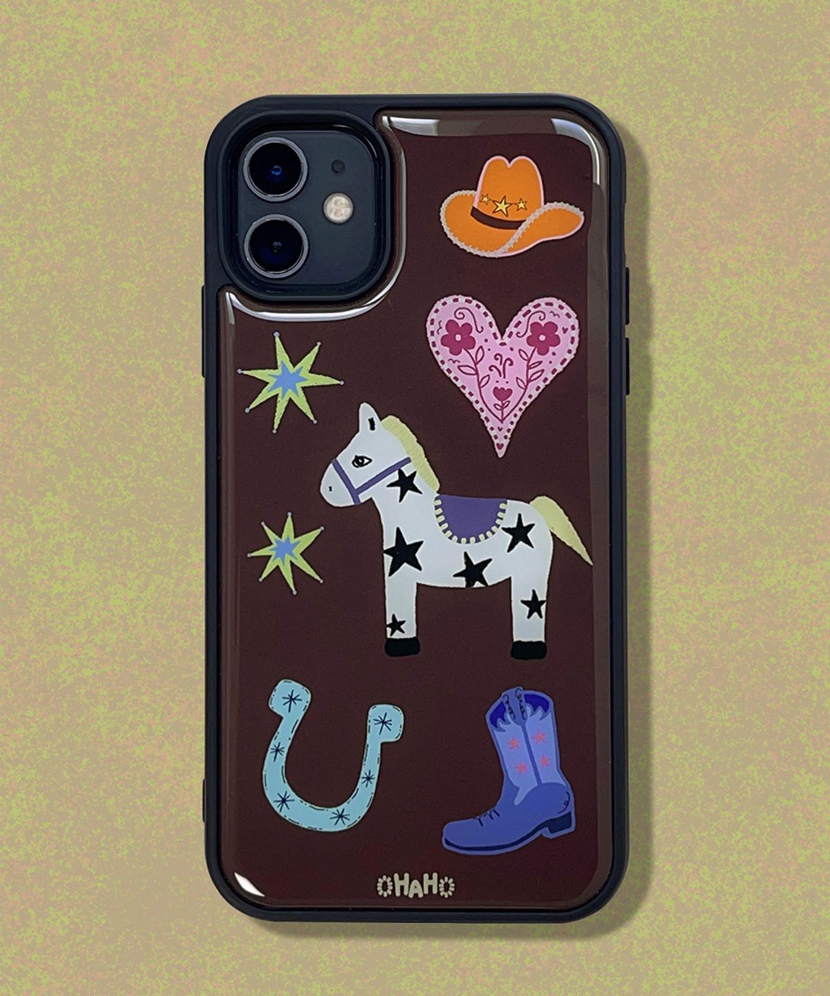오하호 스튜디오(OHAHO STUDIO) Cowboy Phone case (에폭시/글라스/맥세이프글라스)