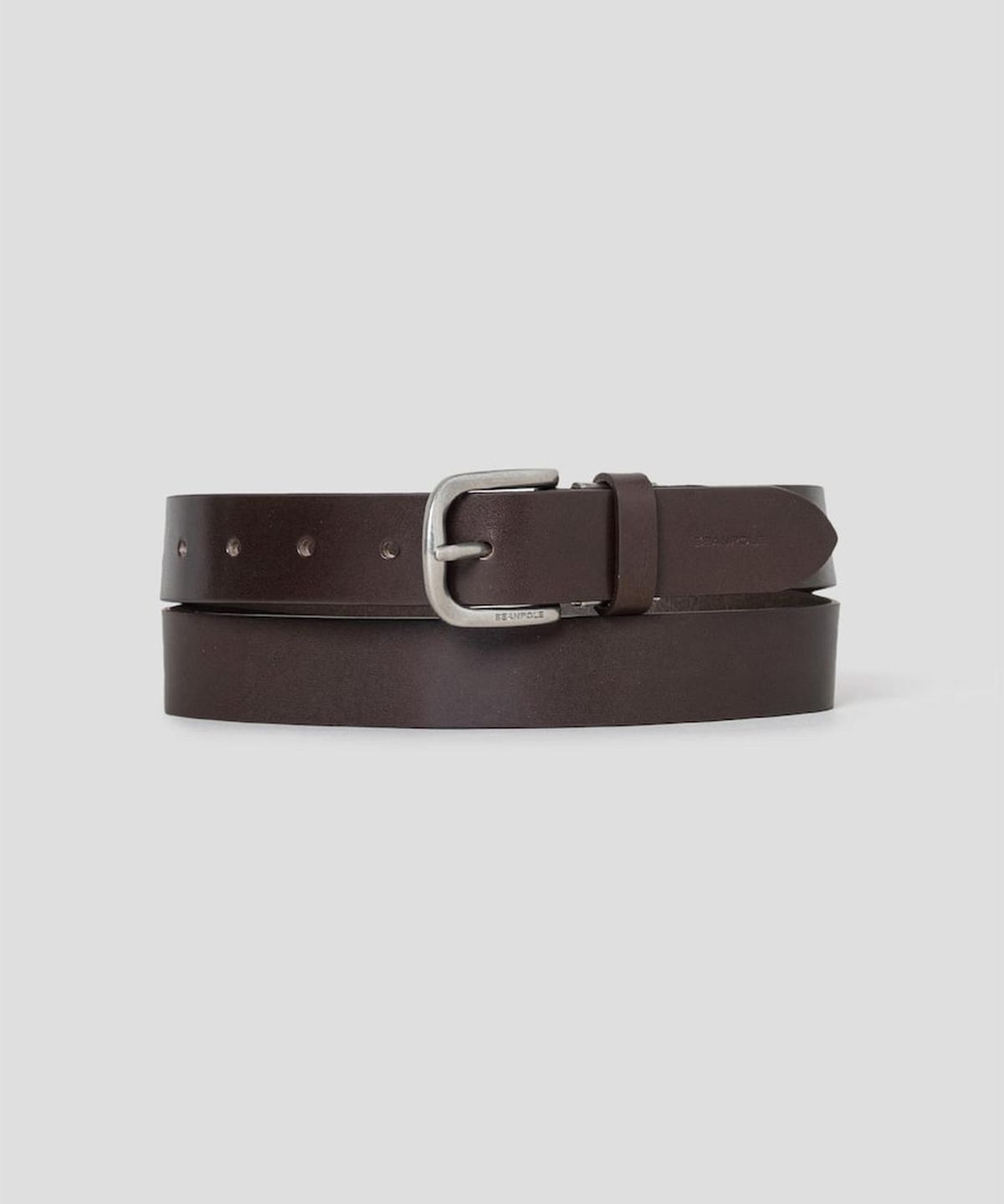 빈폴 액세서리(BEANPOLE ACCESSORY) 통가죽 캐주얼 버클 벨트  브라운
