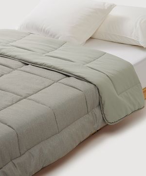 윤슬 피치스킨 차렵이불 SS 카키그레이