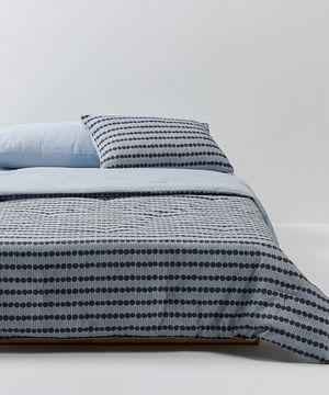 드로잉 도트 차렵이불 베개커버 세트 SS 블루