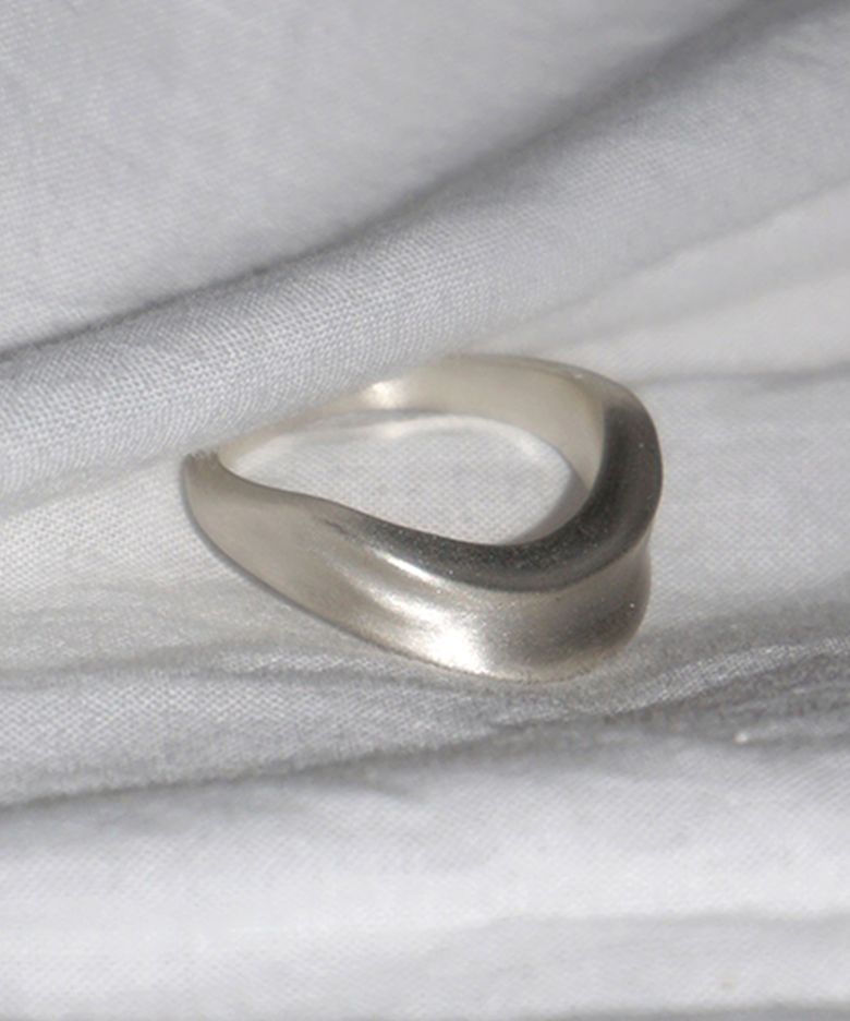 2-LAYERED FOLD RING (SOFT- SILVER)