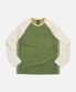 COLOR BLOCK RAGLAN TEE _ OLIVE